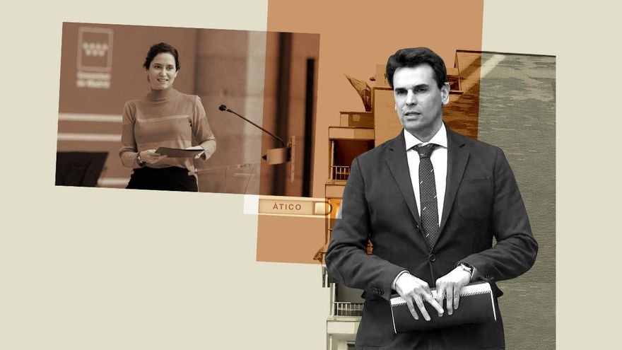 The Ayuso couple bought the luxury penthouse apartment above the house they live in and paid €5,000 in rent