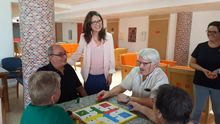 La vicepresidenta del Consell, Mónica Oltra, en la residencia de Carlet
