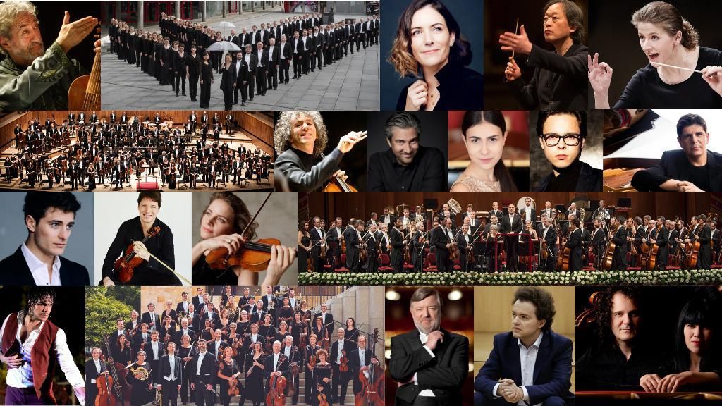 Imágenes de algunos de los músicos que participarán en el Festival de Música de Canarias.