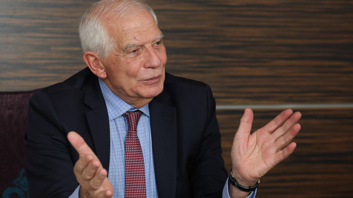 Josep Borrell, durante su entrevista con elDiario.es