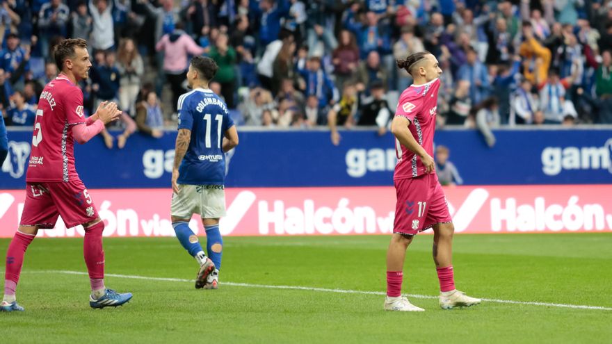 El Tenerife no discute con el Oviedo y pierde sin excusas