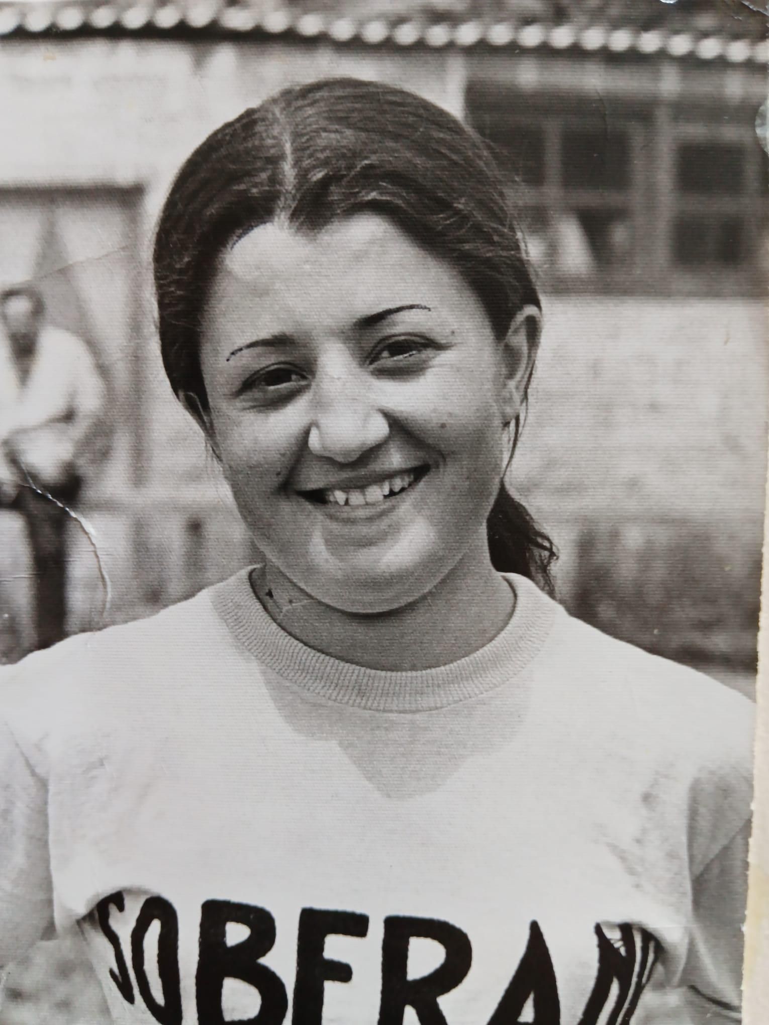 María José Rodríguez 'Pepa', cuando militaba en el equipo de fútbol Soberano de Arratia. 