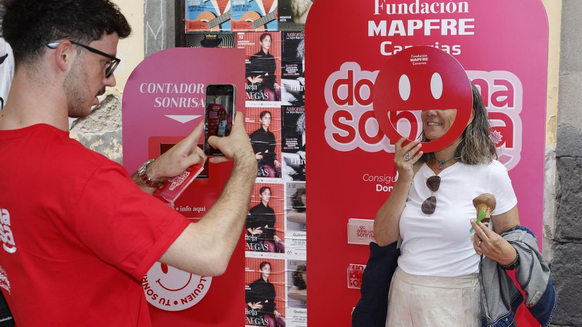 Una mujer participa en la campaña de Fundación Mapfre Canarias en Gran Canaria.