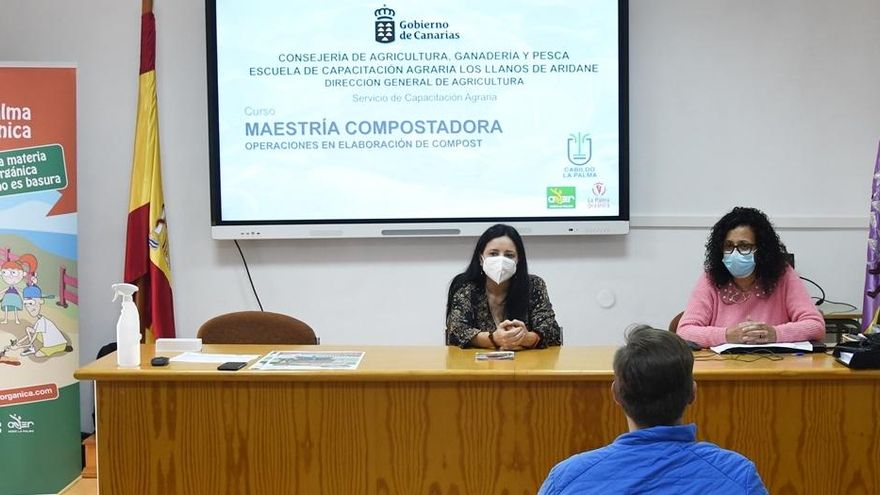 Una veintena de personas se forman como maestros compostadores en La Palma