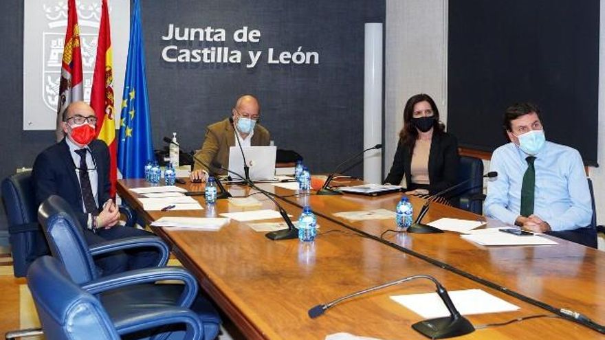 Javier Ortega, Francisco Igea, Ana Carlota Amigo y Carlos Fernández Carriedo. / JCyL / ICAL