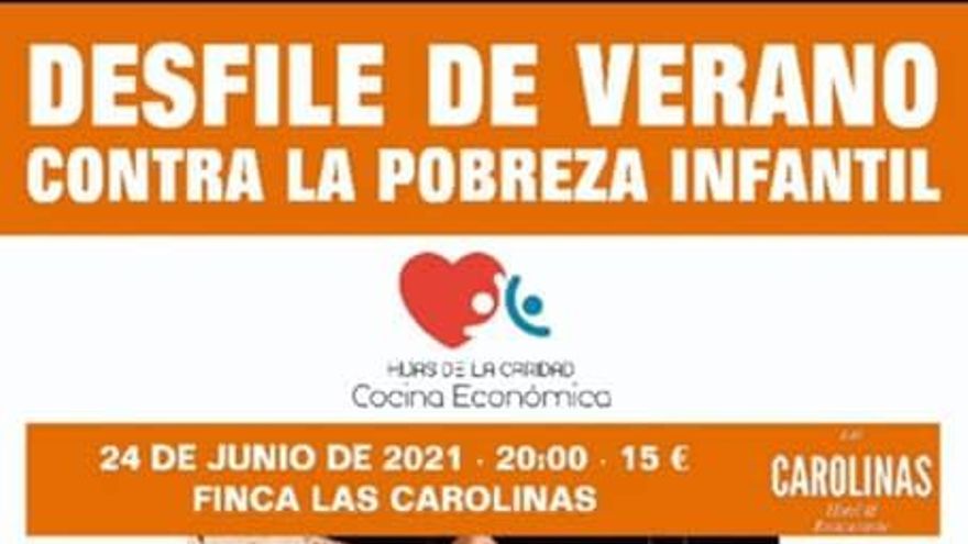 Cantabria exige la retirada de un cartel de un desfile contra la pobreza infantil en el que aparece una mujer en bañador