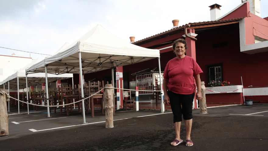 Andrea, en su restaurante.