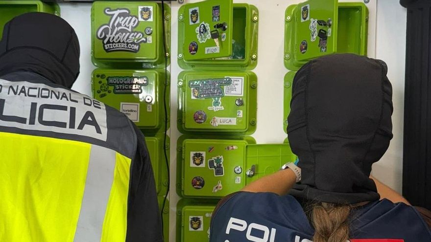 Ocho detenidos en una operación antidroga en dos clubes cannábicos en el sur de Tenerife