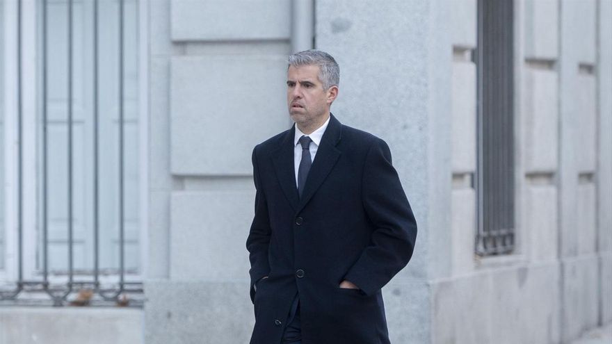 El fiscal, Julián Salto, a su llegada a declarar al Tribunal Supremo, a 16 de enero de 2025