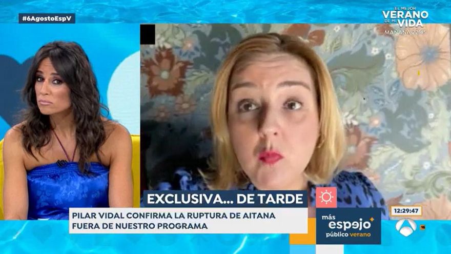 ‘Espejo Público’ "regaña" a Pilar Vidal por no haberles contado la ruptura de Aitana y Sebastián Yatra