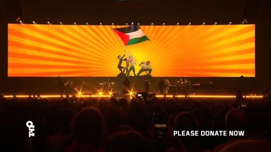 Lleno total en el concierto por Palestina de Brian Eno con decenas de artistas como Benedict Cumberbatch, Florence Pugh y Annie Lennox