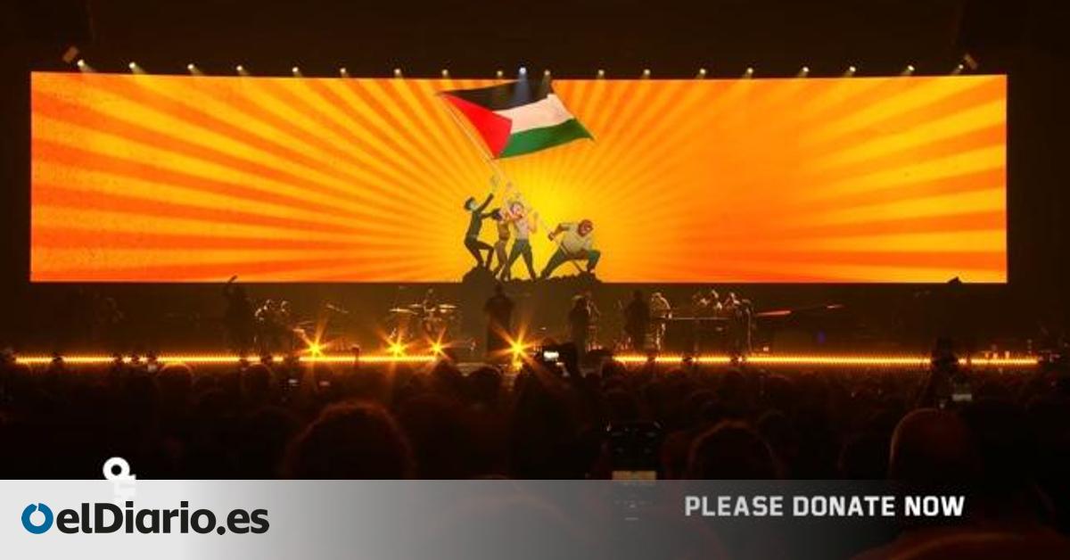 Lleno total en el concierto 'Together for Palestine' organizado por Brian Eno en el Wembley Arena de Londres