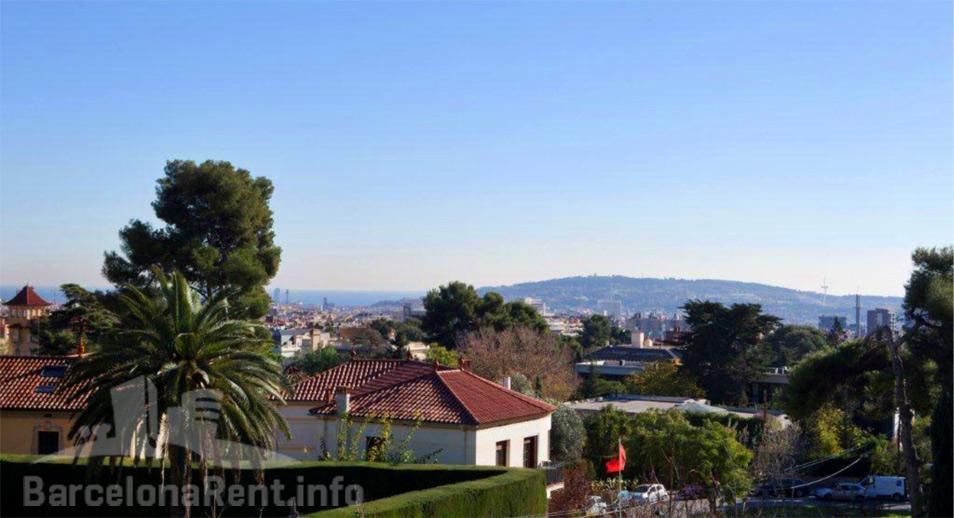 Vistas desde el 'Palacete de Pedralbes' / barcelonarent.info