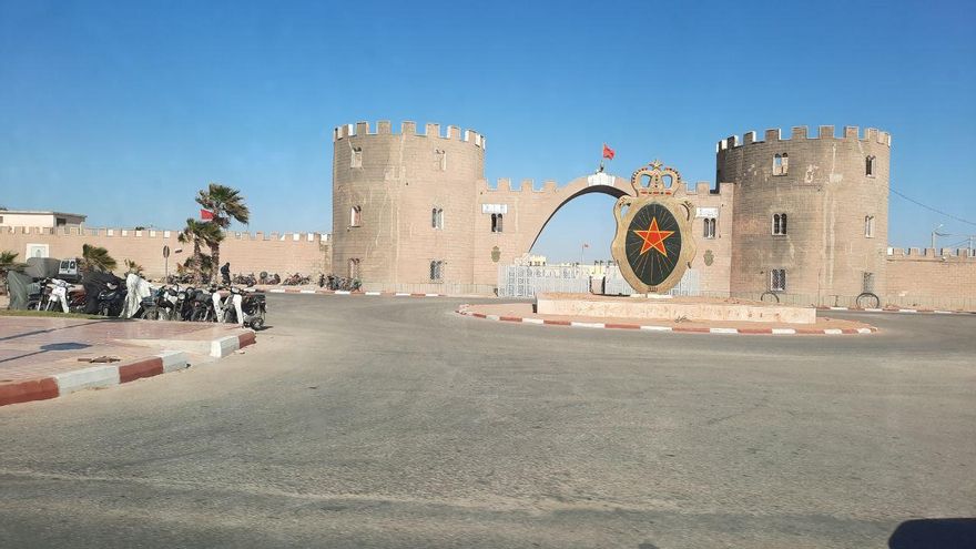 Base militar marroquí en Dakhla.