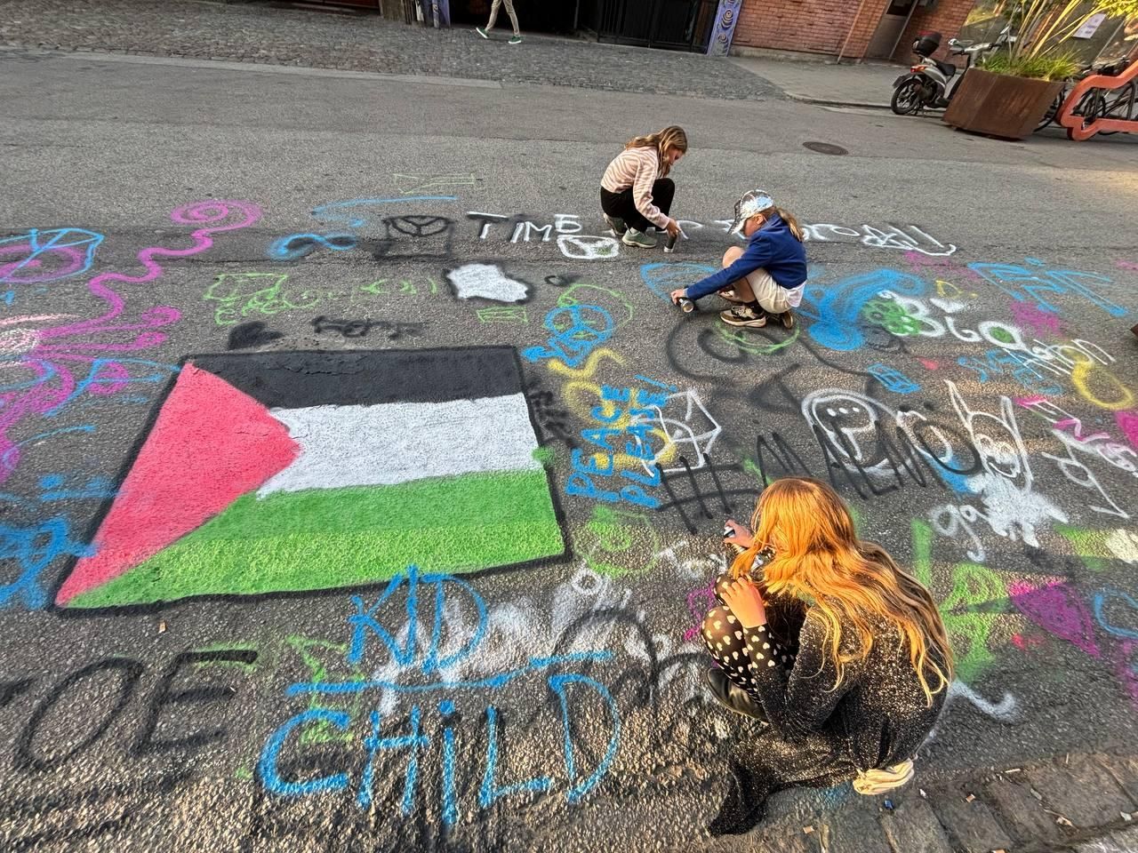 Imagen de la concentración en favor de Palestina en Malmö