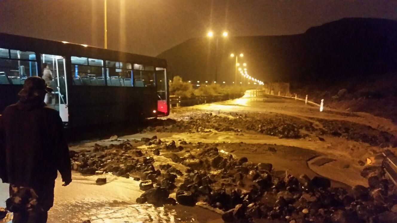 Desprendimiento en la zona de El Rincón, en la capital grancanaria (CABILDO DE GRAN CANARIA)
