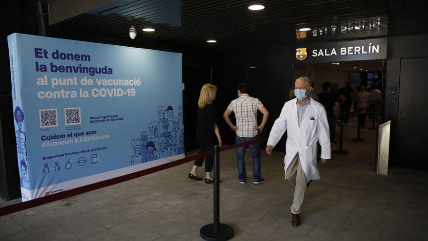 El Camp Nou se estrena como punto de vacunación contra el Covid-19