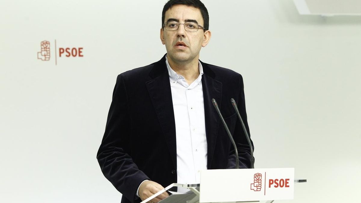 El portavoz de la Gestora del PSOE, Mario Jiménez.