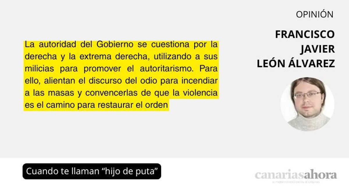 Cuando te llaman “hijo de puta”