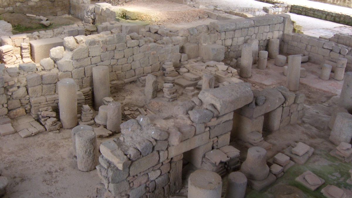 Restos de las Termas romanas de Braga.