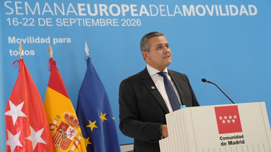 El consejero de Vivienda, Transportes e Infraestructuras de la Comunidad de Madrid, Jorge Rodrigo.