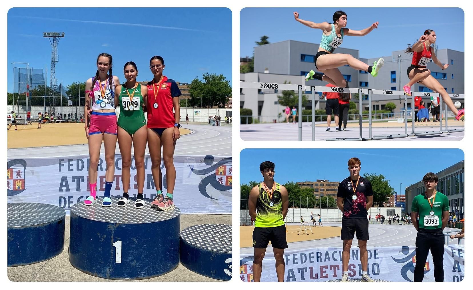 Atletas del Universidad de León Sport en competición