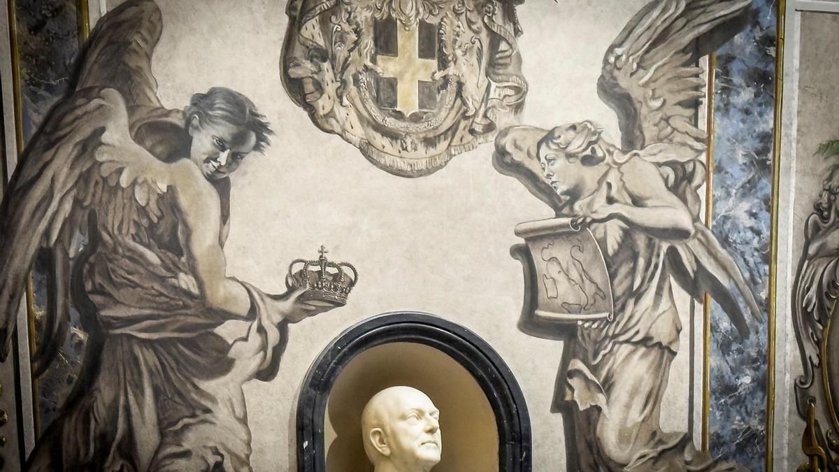 Los frescos modificados en la Basilica of San Lorenzo in Lucina, en Roma