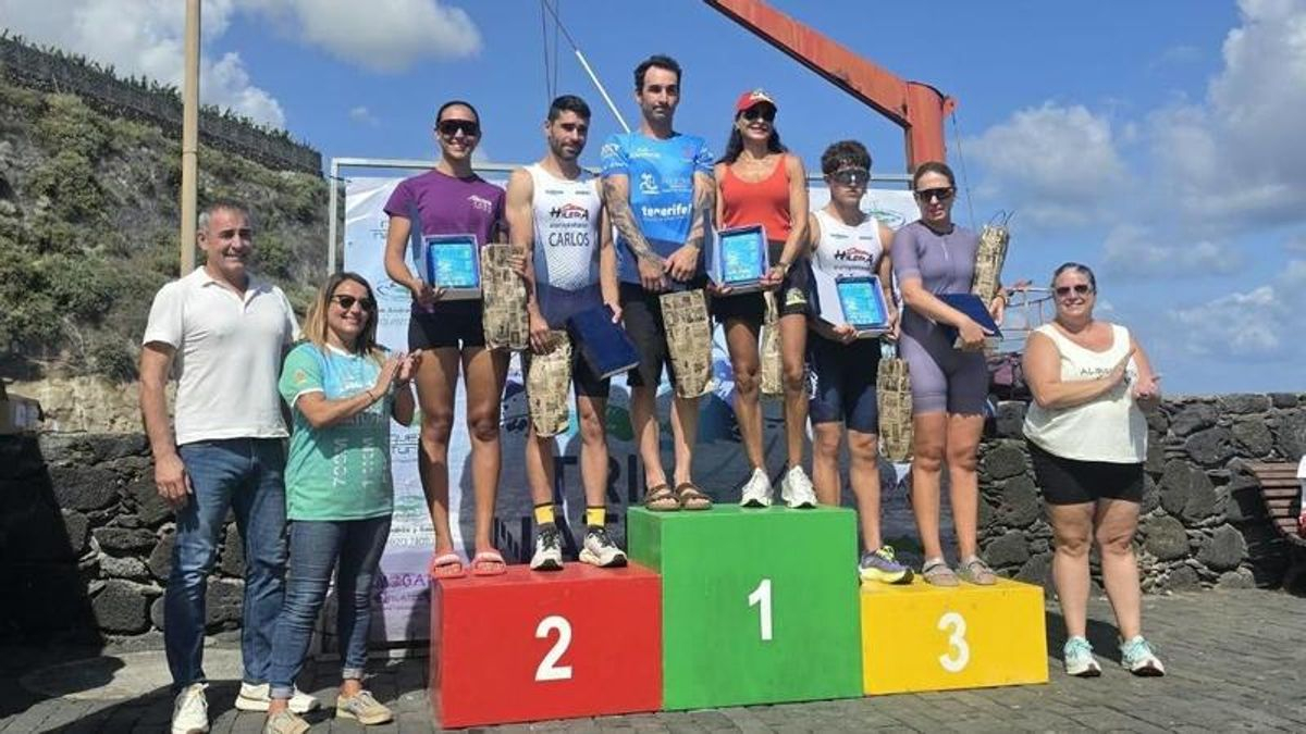 Carlos Núñez y Ana Begoña González se imponen en el TriRNatural de San Andrés y Sauces