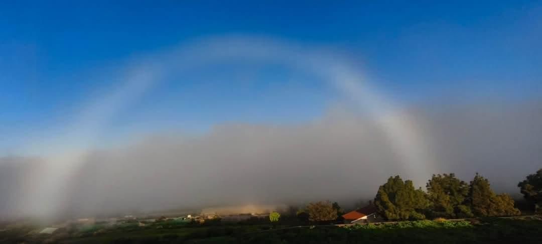 Arcoíris blanco en Puntagorda. Foto: TOMÁS MARTÍN
