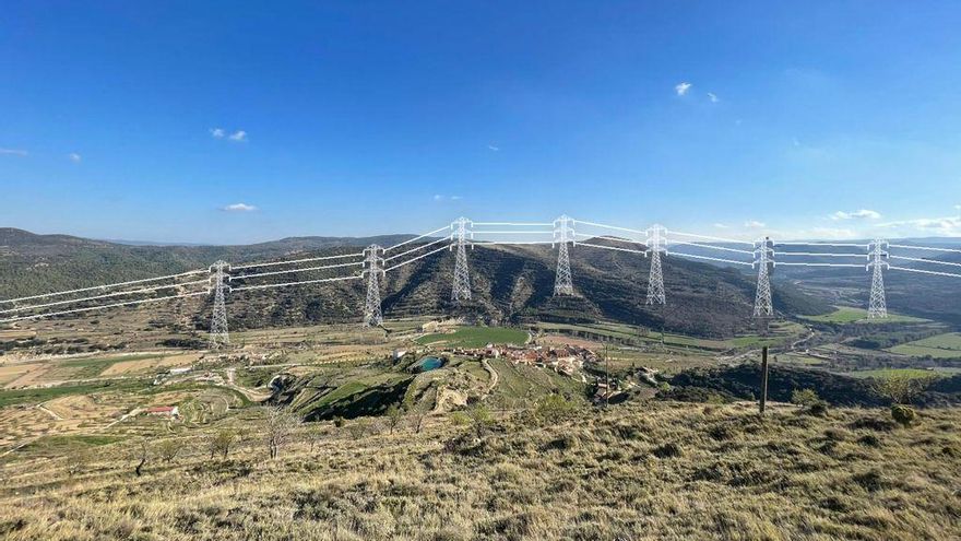 La proyección del impacto visual de las torres de muy alta tensión.