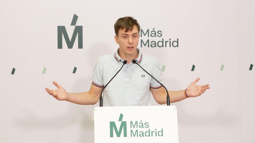 El portavoz en funciones de Más Madrid en el Ayuntamiento de Madrid, Eduardo Rubiño.