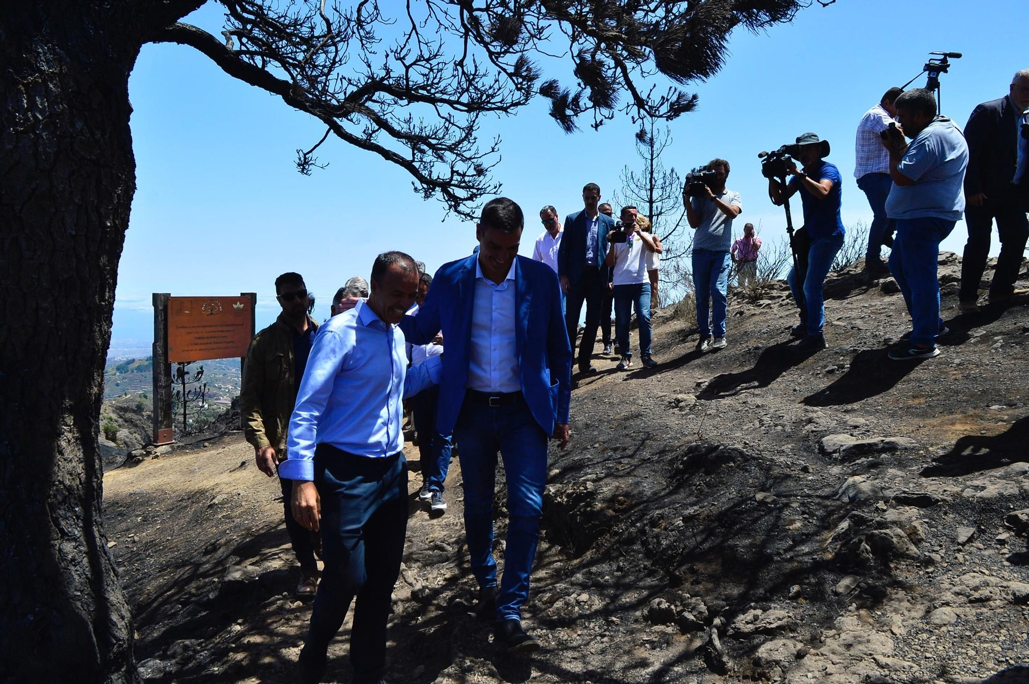 Visita de Pedro Sánchez a Gran Canaria. (Ángel Sarmiento)