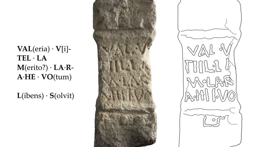 Descubren en la localidad navarra de Larunbe un altar del siglo I d.C. dedicado a una divinidad vascona