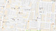 Captura callejero de Madrid en la que aparece la calle Orensa, la calle La Coruña y la calle Lérida