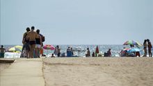 La playa de la Malvarrosa de València.