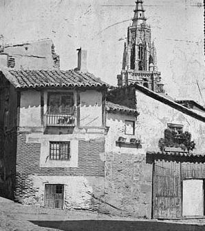 Plaza de Santa Isabel, en Toledo en una imagen antigua