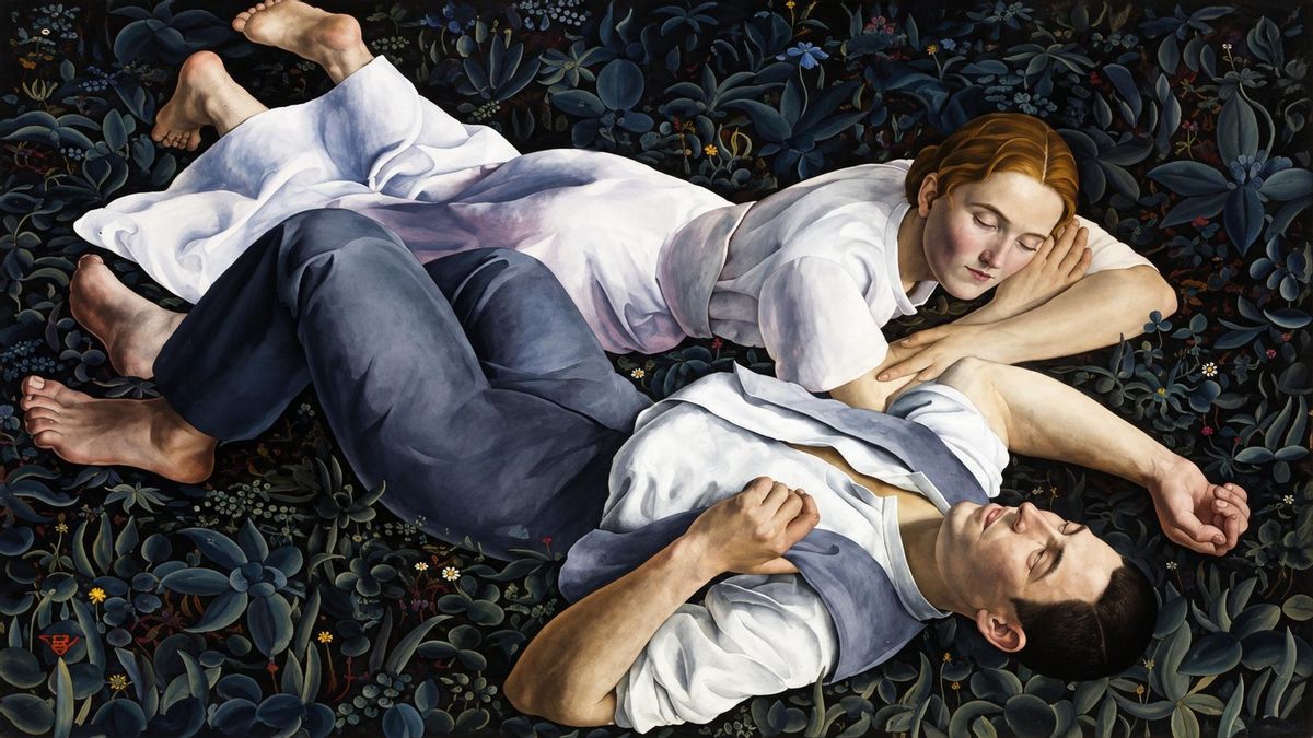 Detalle de Adán y Eva (1932), considerada la obra maestra de Rosario de Velasco. CEDIDA