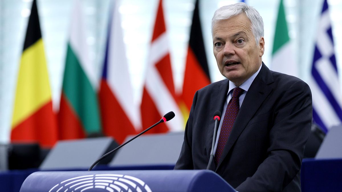 El comisario europeo de Justicia, Didier Reynders, este 22 de octubre en Estrasburgo. EFE/EPA/RONALD WITTEK