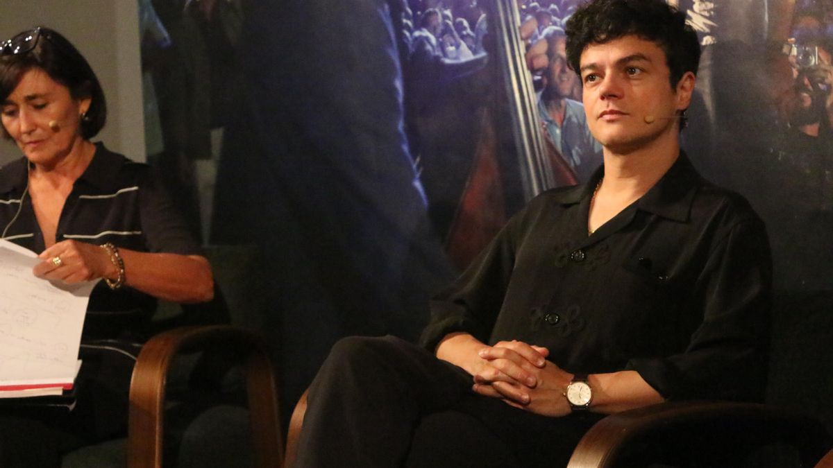 Jamie Cullum en la rueda de prensa en el Museo San Telmo