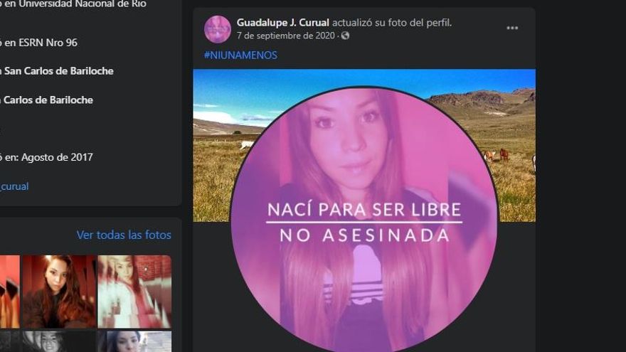 Guadalupe había denunciado tres veces a su expareja y dejó un mensaje premonitorio en Facebook: "Nací para ser libre, no asesinada"