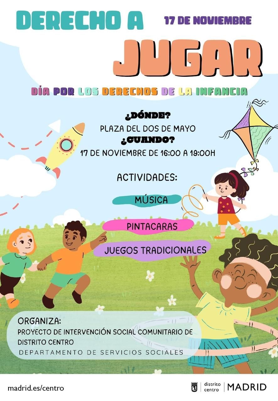 Cartel de la jornada 'Derecho a jugar'