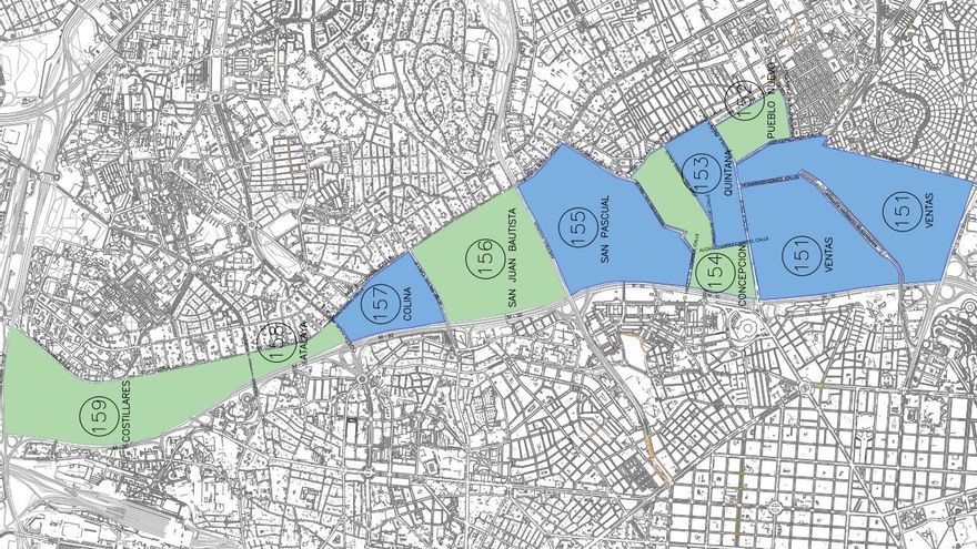 Mayoría a favor de los parquímetros en Ciudad Lineal: aplastante en un barrio y más ajustada en el resto