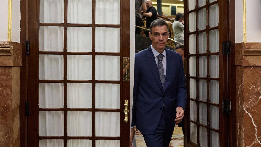 El presidente del Gobierno, Pedro Sánchez, en el Congreso de los Diputados, a 18 de junio de 2025, en Madrid (España).