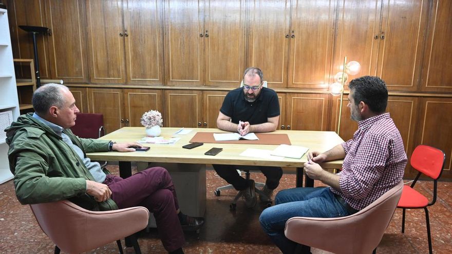 López Sendino en un momento de la entrevista electoral.