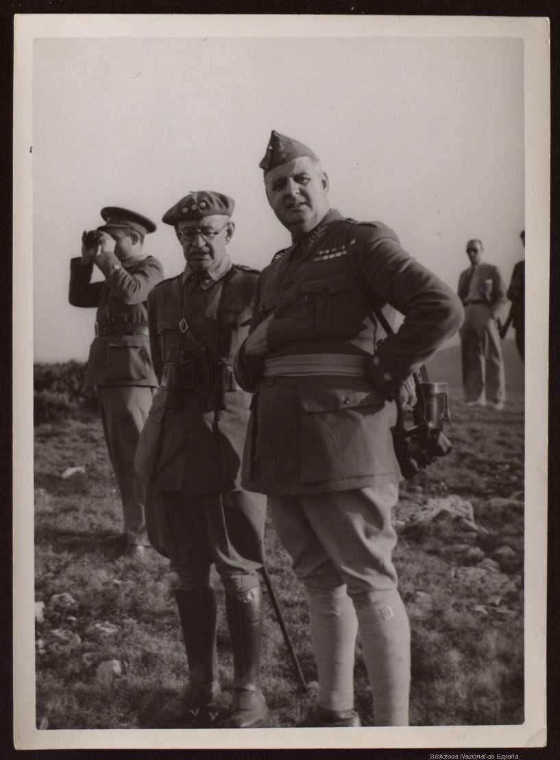 El coronel Vigón con el teniente coronel Barroso. 18 de agosto de 1937. Reinosa