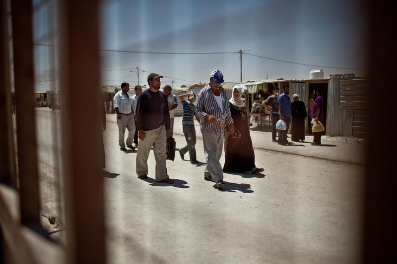 El campo de Za’atari en Jordania alberga a 125.000 refugiados de los casi dos millones de personas que han huido de la guerra de Siria, en su mayoría mujeres y niños. Jordania/ Pablo Tosco