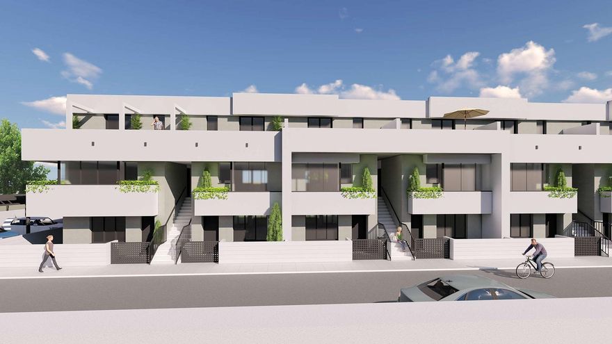 Infografía de 18 viviendas en Ojaiz