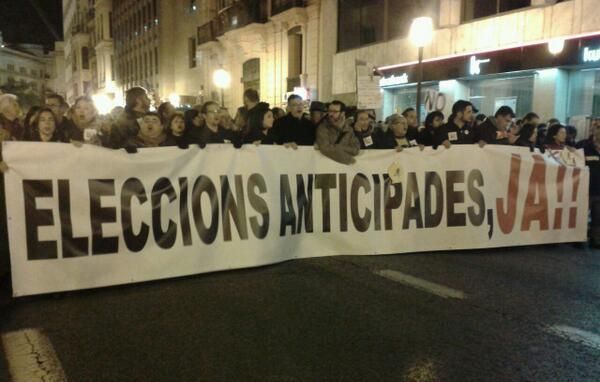 manifestación cierre RTVV