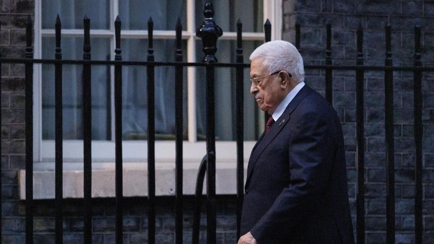 El presidente de la Autoridad Nacional Pelestina, Mahmud Abbás, en Londres el 8 de septiembre