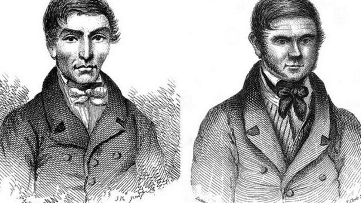 Hare, a la izquierda, y Burke, en la derecha, se compincharon con Knox